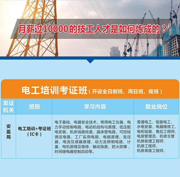 智通培训电工考证班04