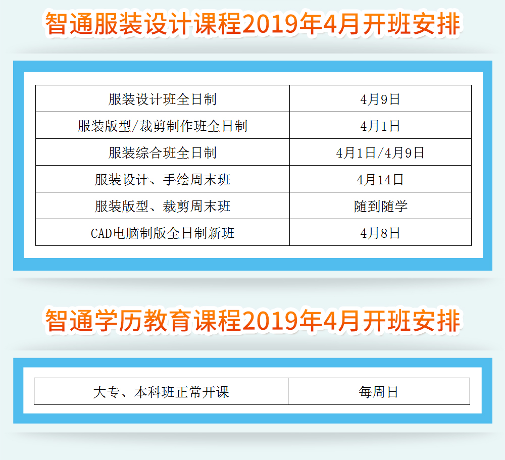 智通教育2019年4月开班通知04